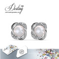 Destiny Jewellery Crystal From Swarovski Pearl Set Pendant and Earrings